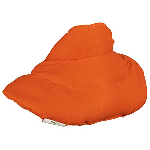 Giraffenland Saco Cervical térmico con Cuello. Naranja. Almohada térmica con Semillas de Colza. Cojín de Nuca. Cojín de Calor y Frio con Semillas