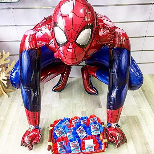 globo 1 Piezas 55x63 Cm Spiderman Iron Man Batman Globos De Papel De Aluminio Héroe Fiesta De Cumpleaños Decoración Suministros Regalos Para Niños Juguetes Entrega Aleatoria