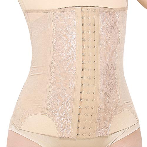 GODGETS Corsé Bustier Corset Cintura Cincher para Reducir Cintura y Torso,Skin,Taille (60-63) CM