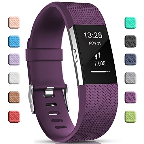 Gogoings Correa para Fitbit Charge 2 Pulsera Ajustable Correa de Reemplazo Deportivo Compatible con Fitbit Charge2 para Mujeres Hombres (Sin Reloj)