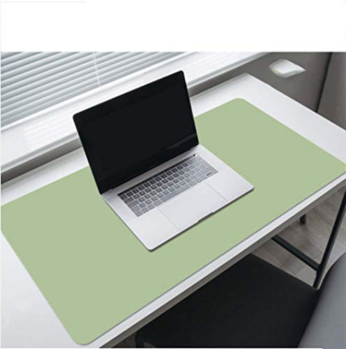 Grande Mesa Escritorio Blotter Protector Alfombrilla de Rat¨®n para Oficina Casa,Premium Almohadilla de Escritorio,Ultra Thin Impermeable Cuero PU Almohadilla de Escritorio-Verde 47.2x23.6 Pulgadas