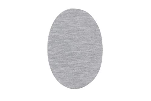 Haberdashery Online Rodilleras para chándal | Parches termoadhesivos para Reparar Ropa Deportiva. 6 Coderas o Rodilleras de 13,9 x 9,3 cms. Color: Gris Plata