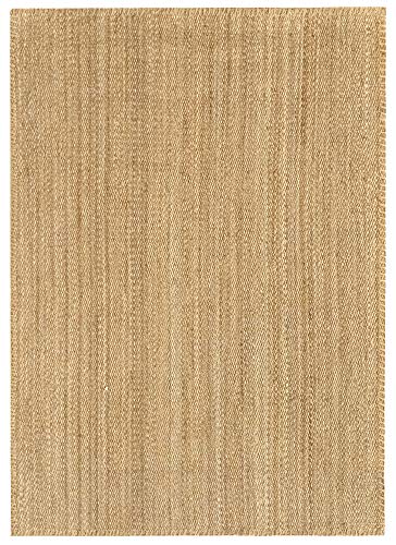 HAMID - Alfombra de Yute Granada 100% Fibra de Yute Natural - Alfombra Suave - Tejida a Mano - Alfombra de Salón, Comedor, Dormitorio, Pasillos, Entrada - Natural (230x160cm)