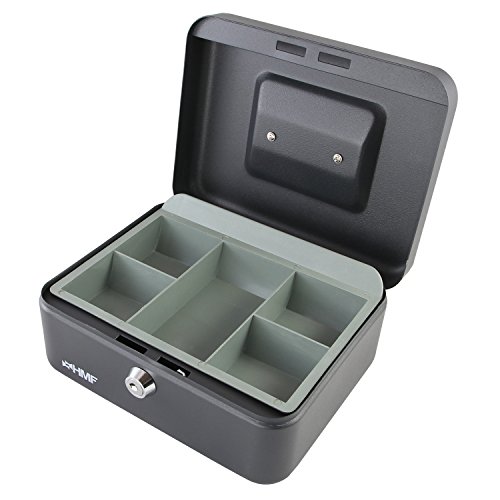 HMF 10120-02 Caja de caudales 20 x 16 x 9,5 cm, negro