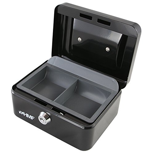 HMF 10215-02 Caja de caudales 15 x 12 x 8 cm, negro