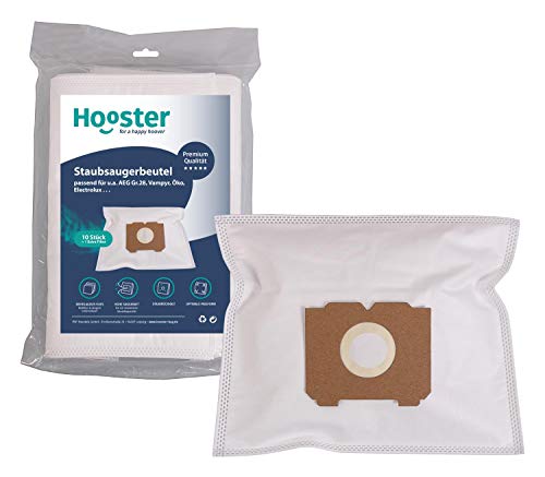 Hooster - 10 bolsas de aspiradora para AEG Electrolux Vampyr 1690/1690.0/1690/0/1690-0 / con filtro de polvo fino