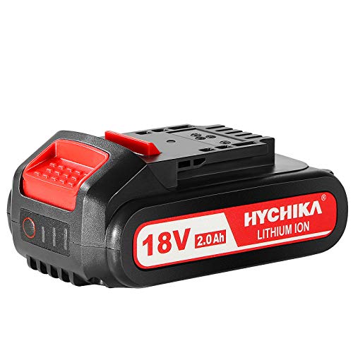 HYCHIKA Batería 18V Recargable de Ion de Litio, Batería de Repuesto de 2.0 Ah, Para las 18V Sierra de Sable de HYCHIKA