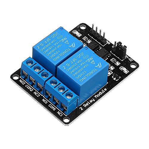 ILS - 3 Piezas 2 Canales Módulo relé 12 V con relé protección acoplador óptico extendido Junta para Arduino MCU