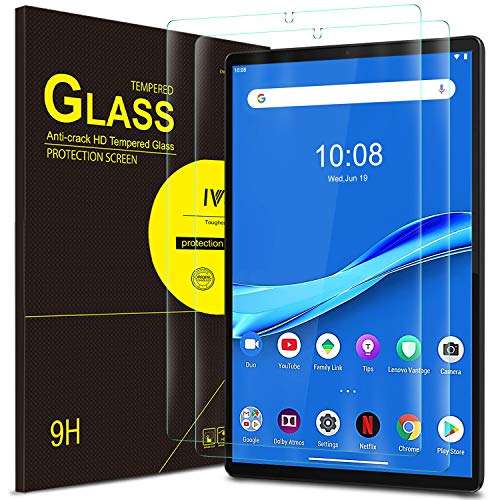 IVSO Protector de Pantalla para Lenovo Tab M10 FHD Plus, Premium Cristal de Pantalla de Vidrio Templado para Lenovo Tab M10 FHD Plus TB-X606F 10,3 Pulgadas, 2 Pack