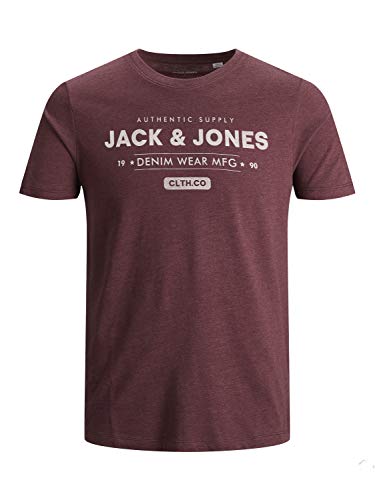 Jack & Jones JJEJEANS tee SS Crew Neck Noos 20/21 Camiseta, Port Royale, L para Hombre