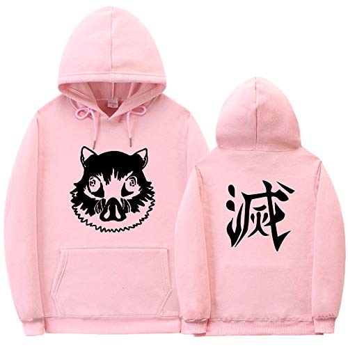 JlLianT Hombre Sudaderas con Capucha Divertida Hoodie con Mangas Largas Unisex Streetwear Sudadera Deportiva con Cordón Asesino de Demonios