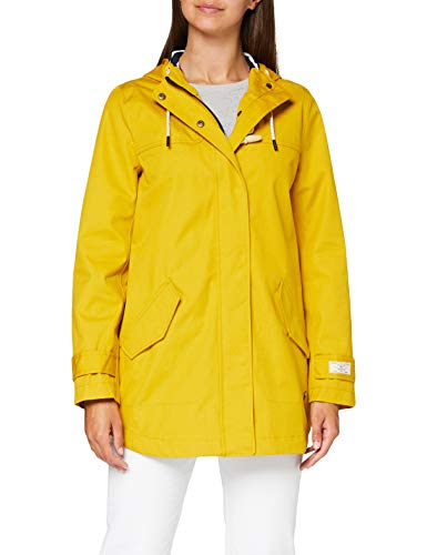 Joules Coast Mid Chaqueta para lluvia, Antique Gold, 12 para Mujer