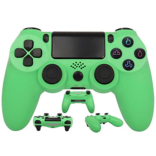 JYOKK Mando Inalambrico para PS4, Gamepad Wireless Bluetooth Controlador Joystick, Panel táctil con Doble vibración, Turbo y Toma de Audio, Joystick Bluetooth para PS4