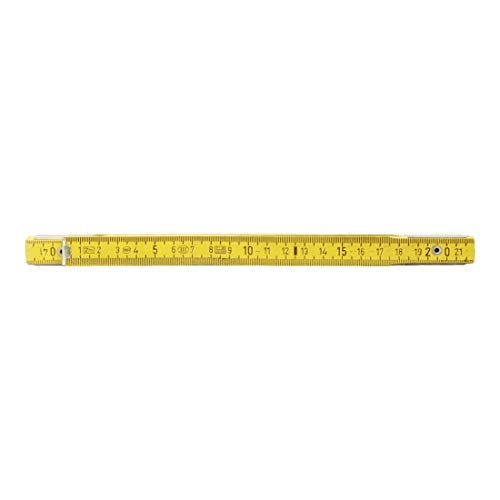 KS Tools 300.0060 - Metro plegable de madera, métrica, amarillo, 2m