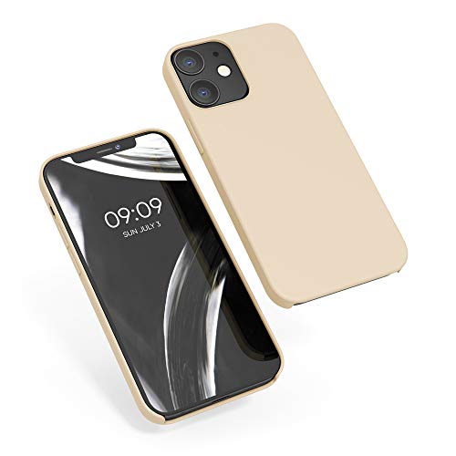 kwmobile Funda Compatible con Apple iPhone 12/12 Pro - Carcasa de TPU para móvil - Cover Trasero en nácar