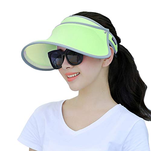 LafyHo Casquillo Unisex de Color Caramelo de reproducción Ajustable Tenis Golf Superior vacío del Casquillo del Visera de protección Solar de Las Mujeres Sombreros de los Deportes al Aire Libre