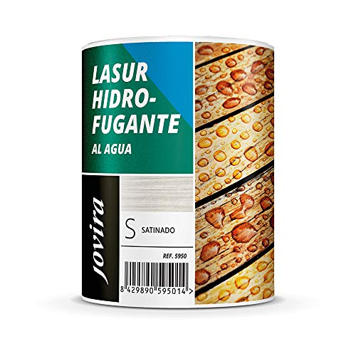 LASUR HIDROFUGANTE PROTECTOR SATINADO AL AGUA. Protege, decora y embellece todo tipo de madera con efecto perlado. (750 ml, INCOLORO)