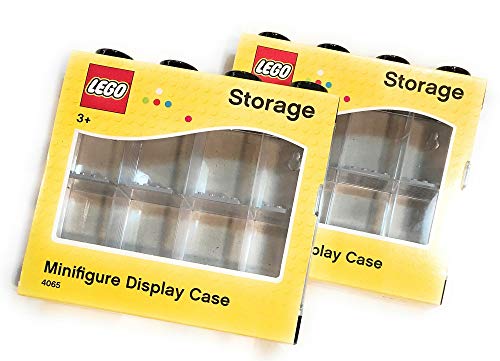 LEGO.. – Juego de 2 vitrinas de figuras (8 plazas) – 19 x 4,7 x 18,4 cm