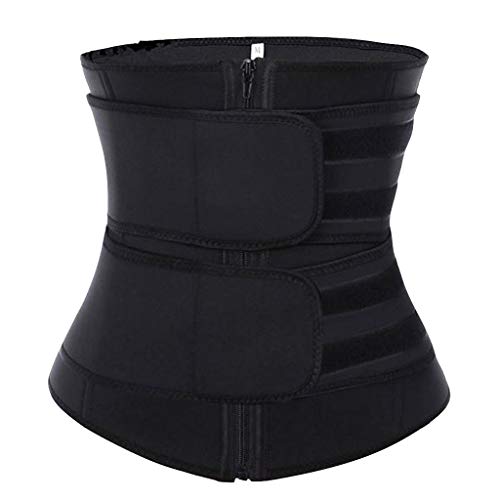 Lenfeshing Cintura Adelgazante Faja Reductora Adelgazante Abdominal Adjustable Faja Lumbar Deportiva Acelerar la Pérdida de Peso la Quema de Grasas Efecto Sauna para Hombre y Mujer