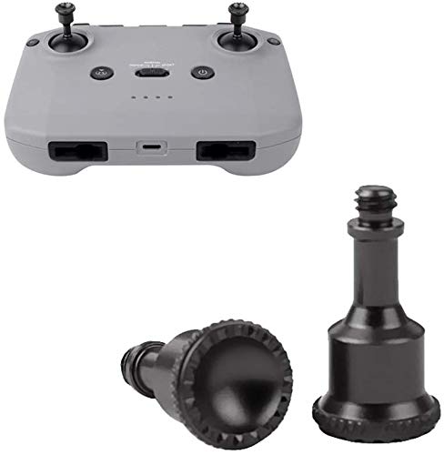 Linghuang Joystick Palanca de Aleación de Aluminio para DJI Mavic Air 2 / Mavic Mini 2 Mando a distancia Accesorios (Negro)