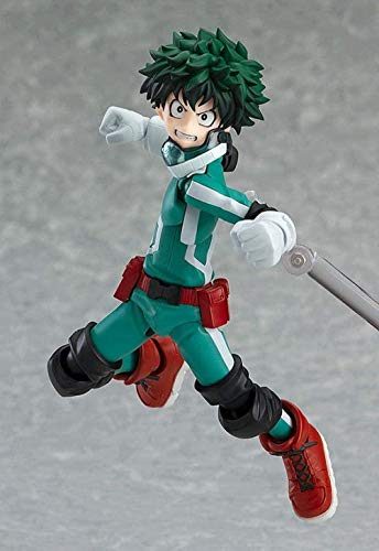 LJUCTD Estatua de Anime mi Personaje de héroe Midoriya Izuku Figma 323 Vinilo movible Modelo de Lucha PVC Figura de acción Juguete Coleccionable