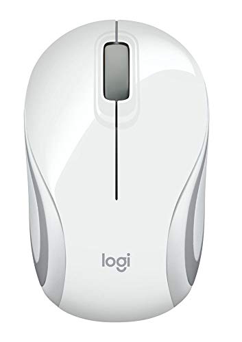 Logitech M187 Ratón Inalámbrico Portátil, 2.4 GHz con Receptor USB, Seguimiento Óptico 1000 DPI, PC/Mac/Portátil, Blanco