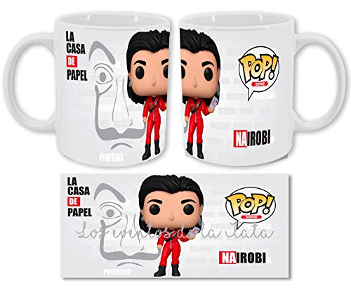 Los Eventos de la Tata. Tazas de Funkos. Colección de Todos los Personajes La Casa de Papel (Nairobi)