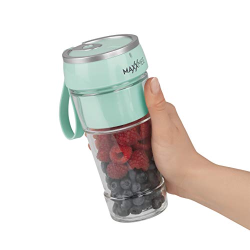 MAXXMEE Smoothie Maker to Go | Mini batidora portátil inalámbrica, batería para batidos, batidora portátil USB | Mix it Fresh Mixer para llevar [300 ml/min]