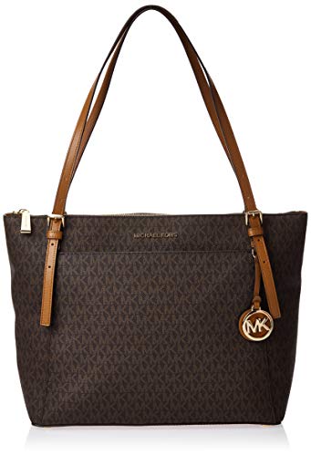 Michael Kors Voyager, Bolsa de noche para Mujer, Multicolor (Brn/Acorn), 13x25x40 cm (B x H x T)