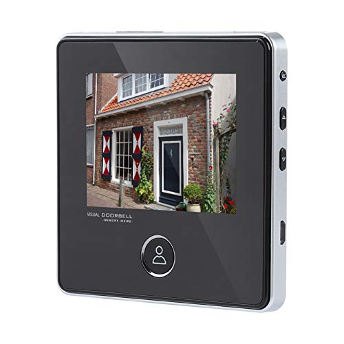 Mirilla de seguridad de 3MP, pantalla LCD de 3 pulgadas Cámara con timbre HD Cámara de visión nocturna Toma de fotos Monitor de visor de puerta con visión nocturna por infrarrojos y toma de foto