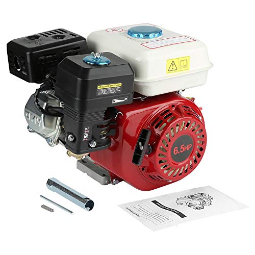 Motor de gasolina de 4 tiempos, motor de gasolina de 6.5HP 4.8Kw, motor de gasolina de repuesto de cilindro único 168F OHV para lavadora a presión de rotavator, para equipos industriales y agrícolas