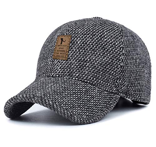 MRACSIY Gorra de béisbol Unisex Gorras de béisbol Gris 56-60cm