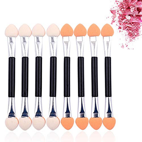 Nuluxi Esponja Pinceles para Uñas Sombras de Ojos Esponja Cepillos Pinceles de Maquillaje para Ojos Doble-Punta Cepillo del Maquillaje Fáciles de Manejar y Usar Adecuado para Uso Privado y Profesional