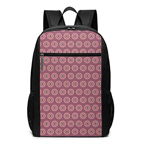 OMNVEQ Mochila Escolares Floral 750, Mochila Tipo Casual para Niñas Niños Hombre Mujer Mochila para Ordenador Portátil Viaje