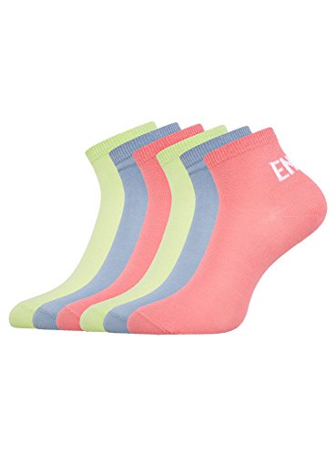 oodji Ultra Mujer Calcetines Tobilleros (Pack de 6), Multicolor, 38-40