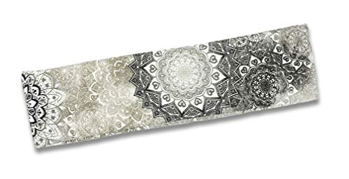 Saco térmico Mandala de semillas y funda lavable (50cm x 14cm) Sin aromas – MITE (Mandala Gris)