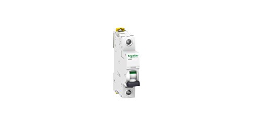 Schneider Electric A9F75110 IC60N Disyuntor, Acti9, Curvatura D, 1P, 85 mm Altura x 18 mm Anchura x 78.5 mm Profundidad, 10 A Corriente, 50/60 Hz, Blanco