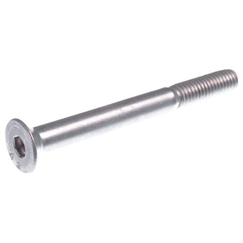 SECCARO Tornillo avellanado M6 x 60 mm, acero inoxidable V2A VA A2, DIN 7991 / ISO 10642, hexágono interior, 20 piezas