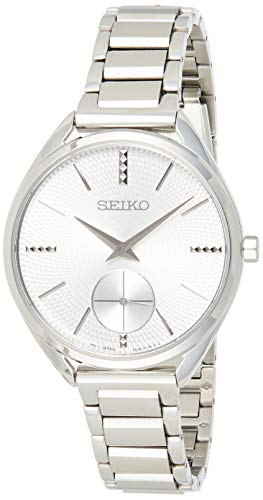 Seiko Reloj Analógico para Mujer de Cuarzo con Correa en Tela 1