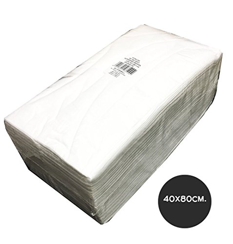 Sesiomworld Toallas Desechables Plegadas de 40 x 80 cm, Alta Absorción, 75 unidades