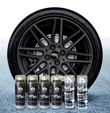 Sophisticauto Full Dip Packs Ahorro Llantas 6 Sprays Gun Metal Gris Brillo