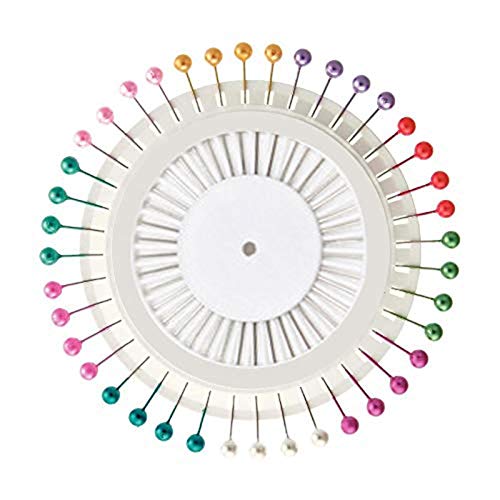 Sprießen 200 Alfileres de Costura, 8 colores Alfileres Cabeza de Perla, Alfileres Rectos con caja, Alfileres de Costura Coloridos para agujas de coser de bricolaje, costura, manualidades, sastrería