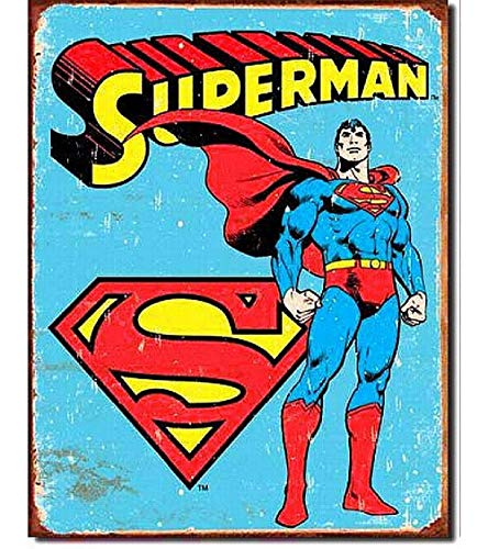 Tin Sign Superman Retro