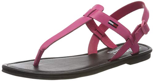 Tommy Hilfiger Color Block Basic Thong Sandal, Sandalias Punta Cerrada Mujer, Rojo (Blush Red Xif), 37 EU