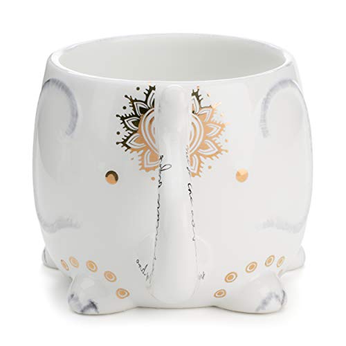 Tri-coastal Design - Taza de té/café con Tema de Animales Divertidos: Taza de Regalo de cerámica Hermosa (Elefante)