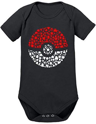 TShirt-People Poke Baby Body negro 0-3 Meses