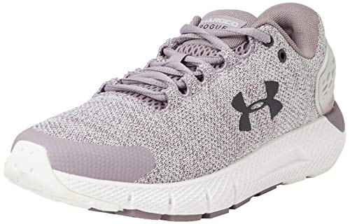 Under Armour Charged Rogue 2 Twist, Zapatillas para Correr Mujer, Pizarra Púrpura Blanco Blackout Púrpura 500, 38.5 EU