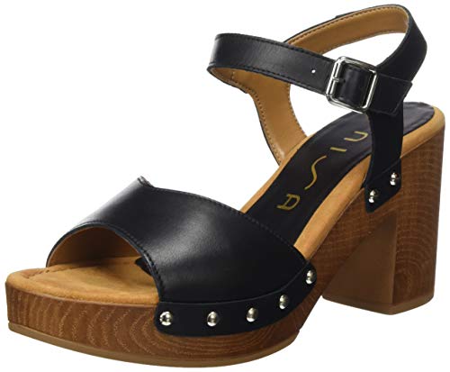 Unisa Taco_Ran, Sandalias con Plataforma para Mujer, Negro (Black Black), 40 EU