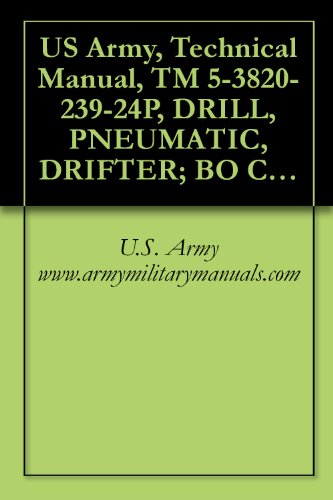 US Army, Technical Manual, TM 5-3820-239-24P, DRILL, PNEUMATIC, DRIFTER; BO CRAWLER-MOUNTED; SELF-PROPELLED (NSN 3820-00-854-4149) INGERSOL MODEL CM 150A/D475A, military manauals (English Edition)