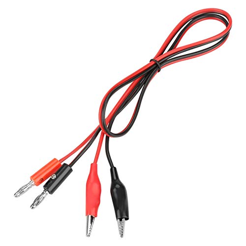 wendeekun Cable de Salida de Fuente de alimentación, línea de Cable de Salida Cable de Clip de Enchufe Banana 30V 5A para Fuente de alimentación regulada por CC Ajustable, 100% Nuevo